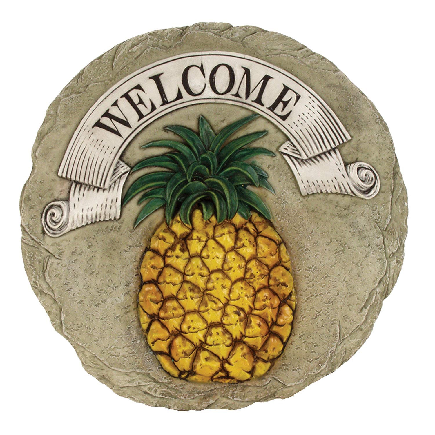 Spoontiques Pineapple Welcome Stepping Stone